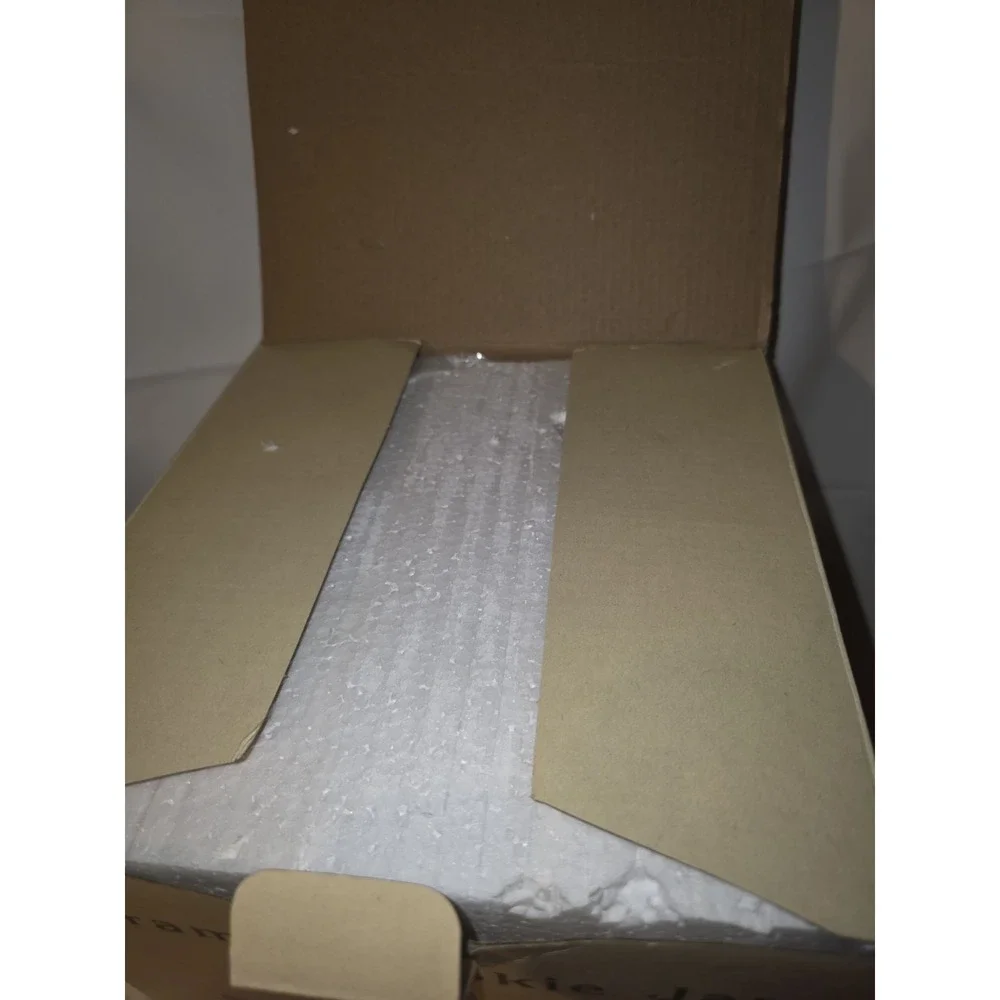 NEW! Cracker Barrel Ceramic Cookie Jar with Deer Lid 🦌 Pinecone Winter Scene. - Picture 8 of 9